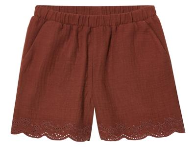 lupilu Mousseline korte kinderbroek (Bruin, 122/128)