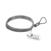 ACT AC9035 Laptopslot | Wedge Securitu Lock | Cijferslot | 2 meter