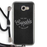 Capable: Samsung Galaxy A5 (2017) Transparant Hoesje met koord