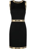 Moschino robe évasée à finitions à logo - Noir Moschino robe évasée à finitions à logo - Noir