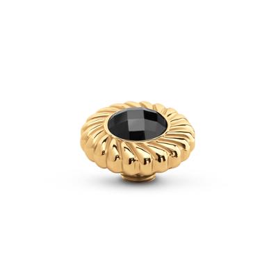 Melano Vivid Baroque Gem Steentje Onyx | Goud