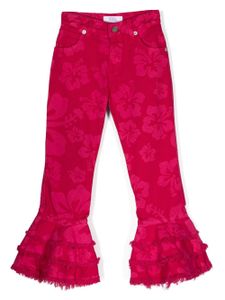 ERL KIDS pantalon à chevilles volantées - Rose