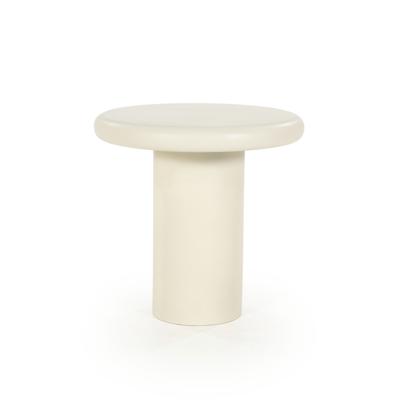 Eleonora Ronde Bijzettafel 'Jade' Magnesium oxide, 45cm
