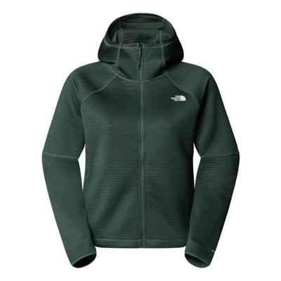 The North Face Dotknit Thermal FZ Hoodie Fleece Dames Duck Green L