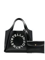 Stella McCartney sac cabas à logo brodé - Noir