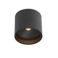 Artdelight Plafondlamp Orleans Ø 11 cm H 10 cm zwart