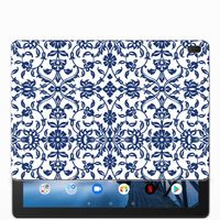 Lenovo Tab E10 Siliconen Hoesje Flower Blue - thumbnail