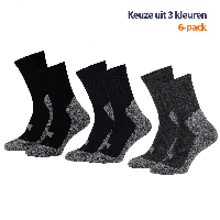 Xtreme Hiking Sokken 6-pack Multi Antraciet-45/47 - thumbnail