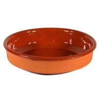Tapas bord/schaal - Sevilla - 28 cm - aardewerk - oranje - serveerschaal
