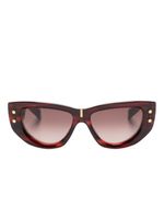 Balmain Eyewear lunettes de soleil B-Muse à monture géométrique - Rouge