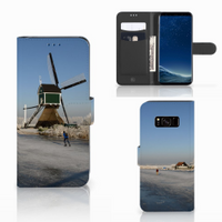 Samsung Galaxy S8 Flip Cover Schaatsers