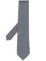 Ferragamo cravate à motif monogrammé - Bleu