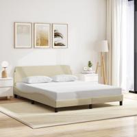 Bedframe "Dover" stof crmekleurig 160x200 cm