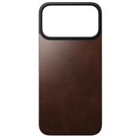 Nomad Magnetic Horween leather back iPhone 17 Pro Max - Rustic Brown