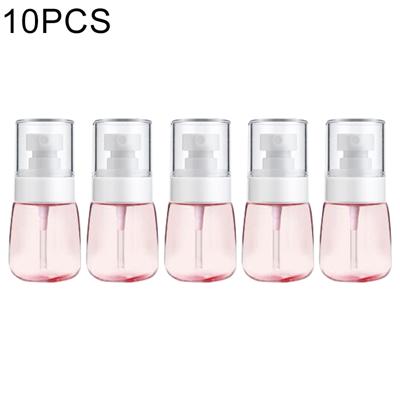 10 stuks Portable hervulbare plastic Fine mist parfum spray fles transparante lege spray sproeier fles 30ml (roze)