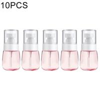 10 stuks Portable hervulbare plastic Fine mist parfum spray fles transparante lege spray sproeier fles 30ml (roze)