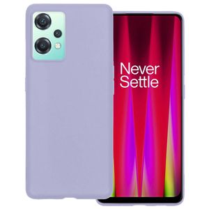 Basey OnePlus Nord CE 2 Lite Hoesje Siliconen Hoes Case Cover -Lila