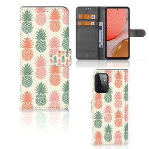 Samsung Galaxy A72 Book Cover Ananas