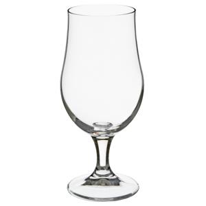 Secret de Gourmet Bierglazen - 4x stuks - transparant - voetglazen - 370 ml - 18 cm