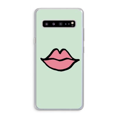 Kusje: Samsung Galaxy S10 5G Transparant Hoesje
