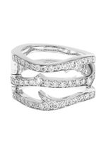 Stephen Webster bague Thorn en or blanc 18ct ornée de diamants - Argent