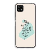 Violets are blue: Samsung Galaxy A22 5G Transparant Hoesje Violets are blue: Samsung Galaxy A22 5G Transparant Hoesje
