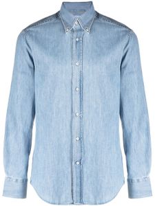 Brunello Cucinelli chemise en jean à manches longues - Bleu