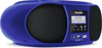 TechniSat DIGITRADIO 1990 Radio/CD-speler DAB+, VHF (FM) AUX, Bluetooth, CD, USB Acculaadfunctie, Wekfunctie Blauw - thumbnail