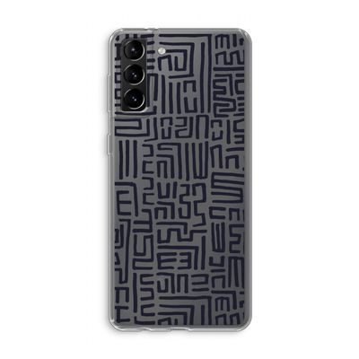 Moroccan Print: Samsung Galaxy S21 Plus Transparant Hoesje
