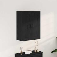 Wandkast Zwart eiken 69.5 x 34 x 90 cm Bewerkt hout