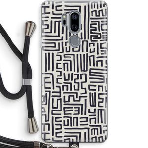Moroccan Print: LG G7 Thinq Transparant Hoesje met koord