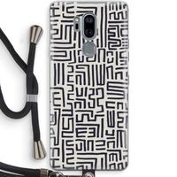Moroccan Print: LG G7 Thinq Transparant Hoesje met koord