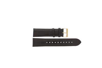 Horlogeband Hugo Boss HB1513138 / HB-234-1-34-2742 / HB659302615 Leder Donkerbruin 22mm