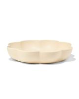 HEMA Schaal ⌀30x6cm keramiek bloemvorm zand (zand)