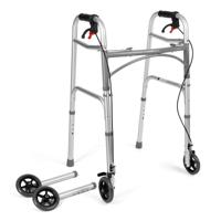 Vierwielige rolstoel met remmen TIMAGO JMC-C 3223 Zilver