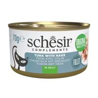 SCHESIR Complements Tuna with hake in jelly - nat kattenvoer - 70g