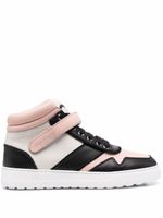 Ferragamo baskets montantes Noe à logo imprimé - Noir