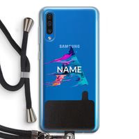 Abstract Spectrum: Samsung Galaxy A50 Transparant Hoesje met koord