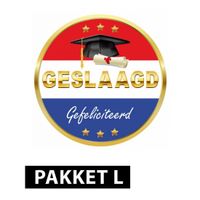 Geslaagd thema versiering pakket groot