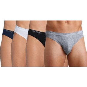 Set van 2x stuks sloggi basic mini heren ondergoed slip, maat: M navy