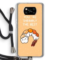 You're Shrimply The Best: Xiaomi Poco X3 NFC Transparant Hoesje met koord