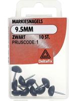Markiesnagels 9,5mm zwart 10st - Deltafix