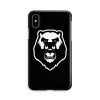 Angry Bear (black): iPhone X Volledig Geprint Hoesje