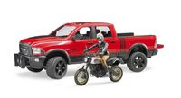 bruder Dodge RAM Power wagen met accessoires modelvoertuig 02502 - thumbnail