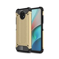 Lunso - Armor Guard backcover hoes - Xiaomi Redmi Note 9 - Goud