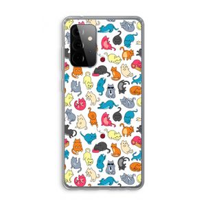 Kleurrijke katten: Samsung Galaxy A72 Transparant Hoesje