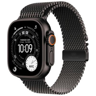 Apple Watch Ultra 3 GPS + Cellular 49mm met Milanese Loop - Medium Smartwatch Zwart Apple Watch Ultra 3 GPS + Cellular 49mm met Milanese Loop - Medium Smartwatch Zwart