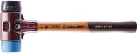 Halder Kunststofhamer | lengte 490 mm kop d. 80 mm | zacht/middelhard hout | TPE-soft blauw/rubber zwart | 1 stuk - 3012.080 - 3012.080