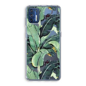 Bananenbladeren: Motorola Moto G9 Plus Transparant Hoesje