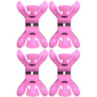 4x Slingers/decoratie ophangen slingerklemmen roze
